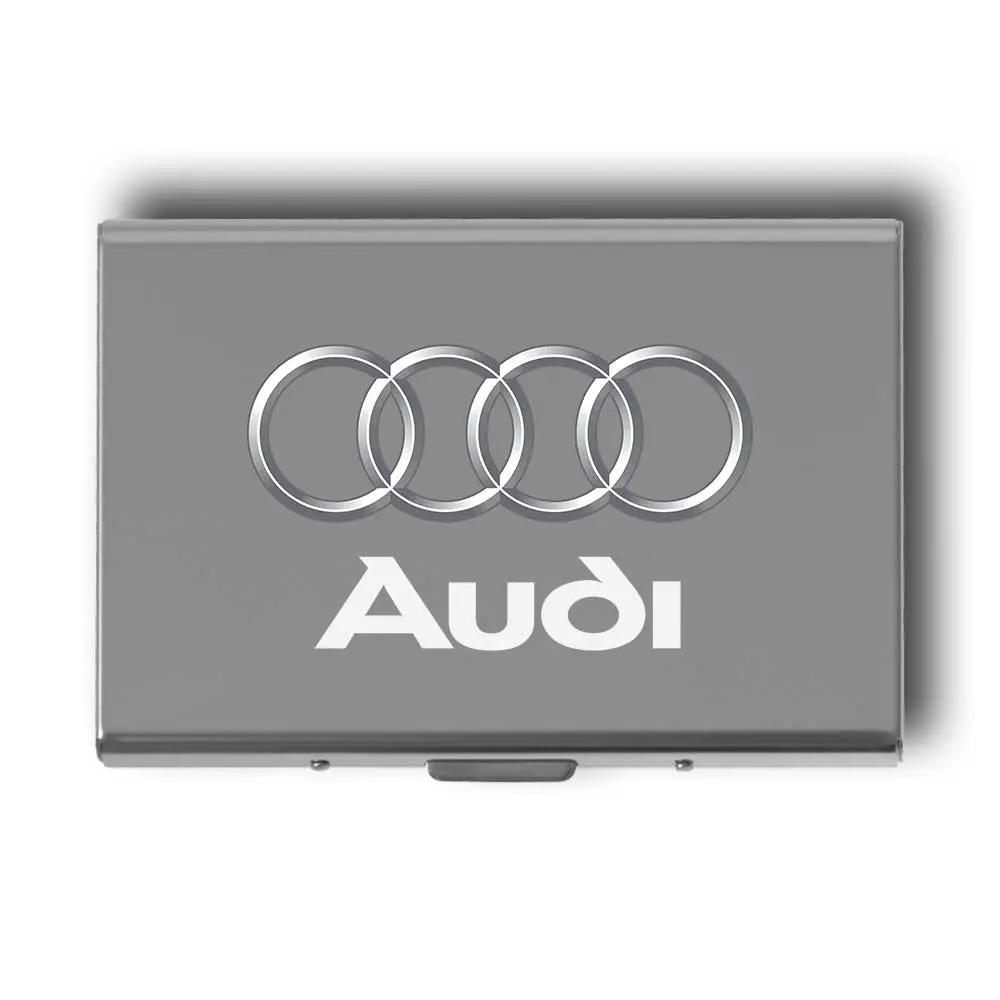 Audi Card Holder 3 Personalized Audi Card Holder Gift | Custom Audi Card Case Present