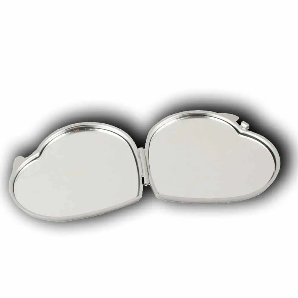 Custom Heart Mirror 6 Compact Custom Heart Mirror Gift | Plain Heart Mirror | Gifts Engraving