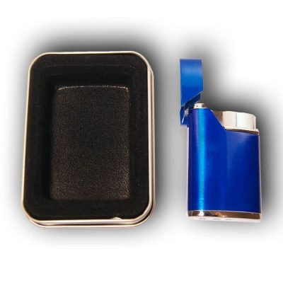 Custom Engraved Gas Lighter Blue 2