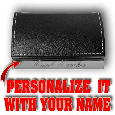 Card Holder Black Back Leatherette Card Holder M1