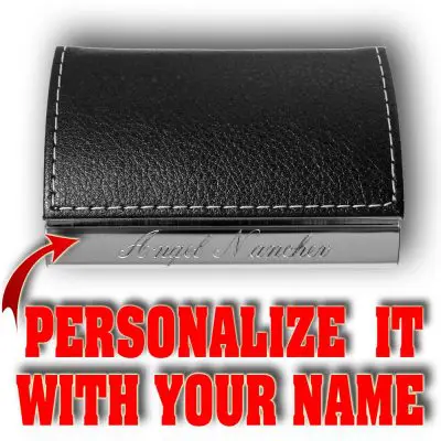 Leatherette Card Holder M1 6 Card Holder Black Back Leatherette Card Holder M1