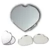 Custom Heart Mirror 2 Compact Custom Heart Mirror Gift | Plain Heart Mirror | Gifts Engraving
