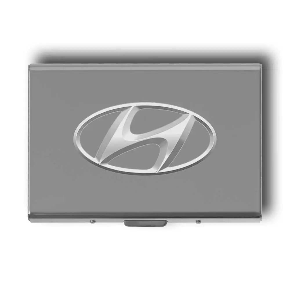 Personalized Hyundai Card Holder Gift | Custom Hyundai Card Case | Gifts Engraving