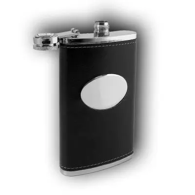 Personalized Bottle M05 2 Leatherette Flask 6 OZ M02
