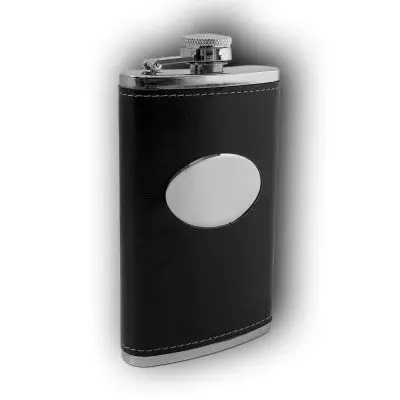 Personalized Bottle M05 Leatherette Flask 6 OZ M02