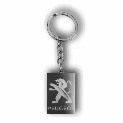 Custom Peugeot Key Chain Gift Personalized Peugeot Keyring Present