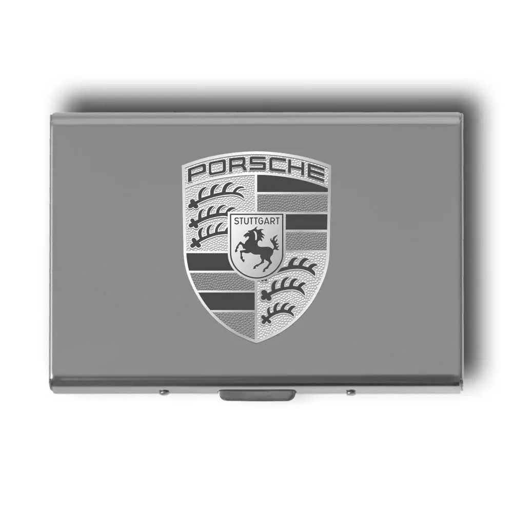 Porsche Card Holder 3 Personalized Porsche Card Holder Gift | Custom Porsche Card Case Present | Gifts Engraving