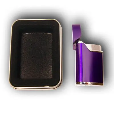 Custom Engraved Gas Lighter Model G001 12 Custom Engraved Gas Lighter Violet