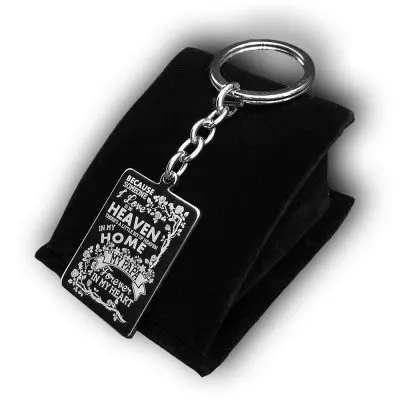 Because Someone I Love Is in Heaven Keychain 9 Because Someone I Love Is in Heaven 2 Because Someone I Love Is in Heaven Keychain