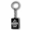 Personalized Best Grandpa Ever Key Chain Gift | Custom Keyring Present | Gifts Engraving