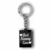Best Nanny Ever Keychain 2 Personalized Best Nanny Ever Key Chain Gift | Custom Keyring Present | Gifts Engraving