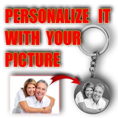 Circle Key Chain Main Personalized Keyring Gift - Circle