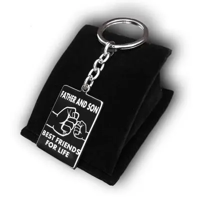 Father And Son Keychain 9 Father and Son Best Friends For Life | Gifts Engraving