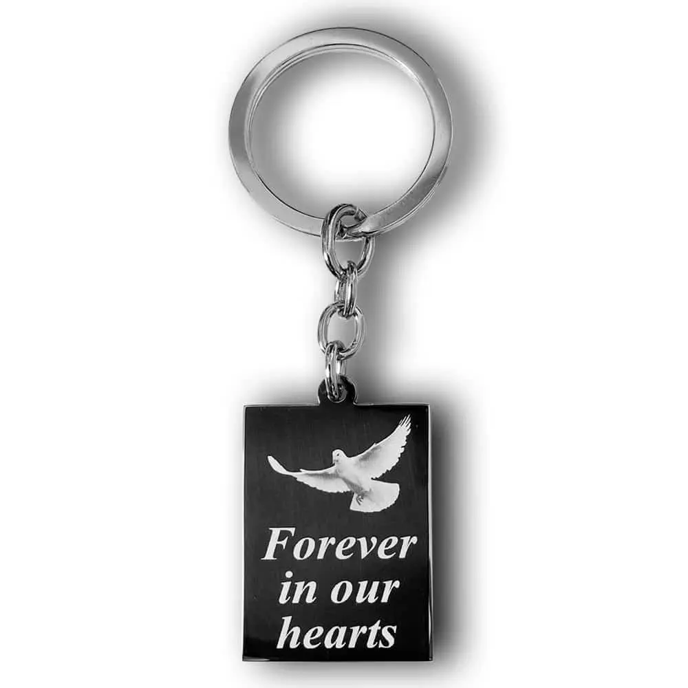 Personalized Forever In Our Hearts Key Chain Gift | Keyring Present | Gifts Engraving