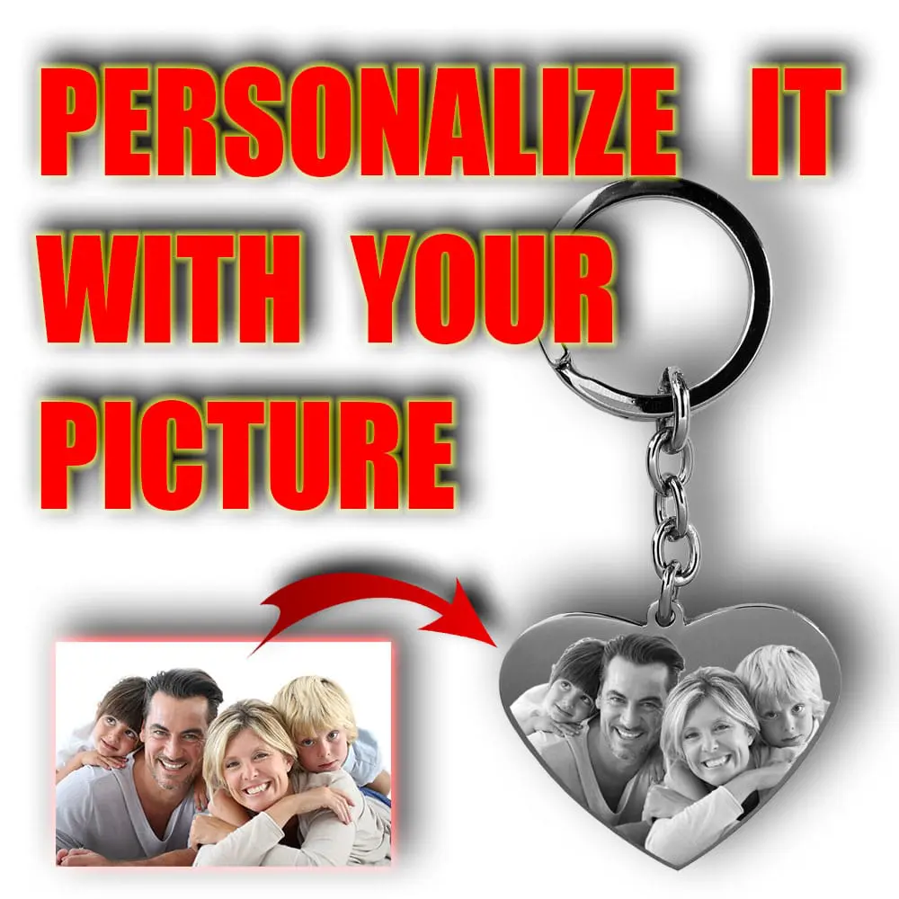 Personalized Keychain Gift-Heart - Image 2