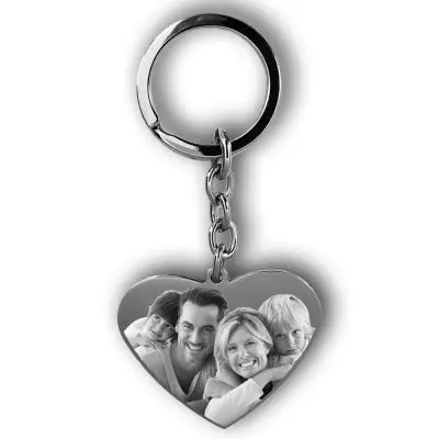 Personalized Keychain Gift Heart Custom Keyring