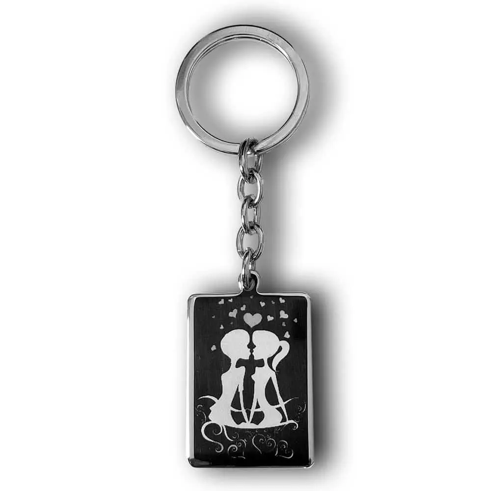 Couple In Love Keychain 3 Personalized Couple In Love Key Chain Gift | Custom Keyring Present | Gifts Engraving