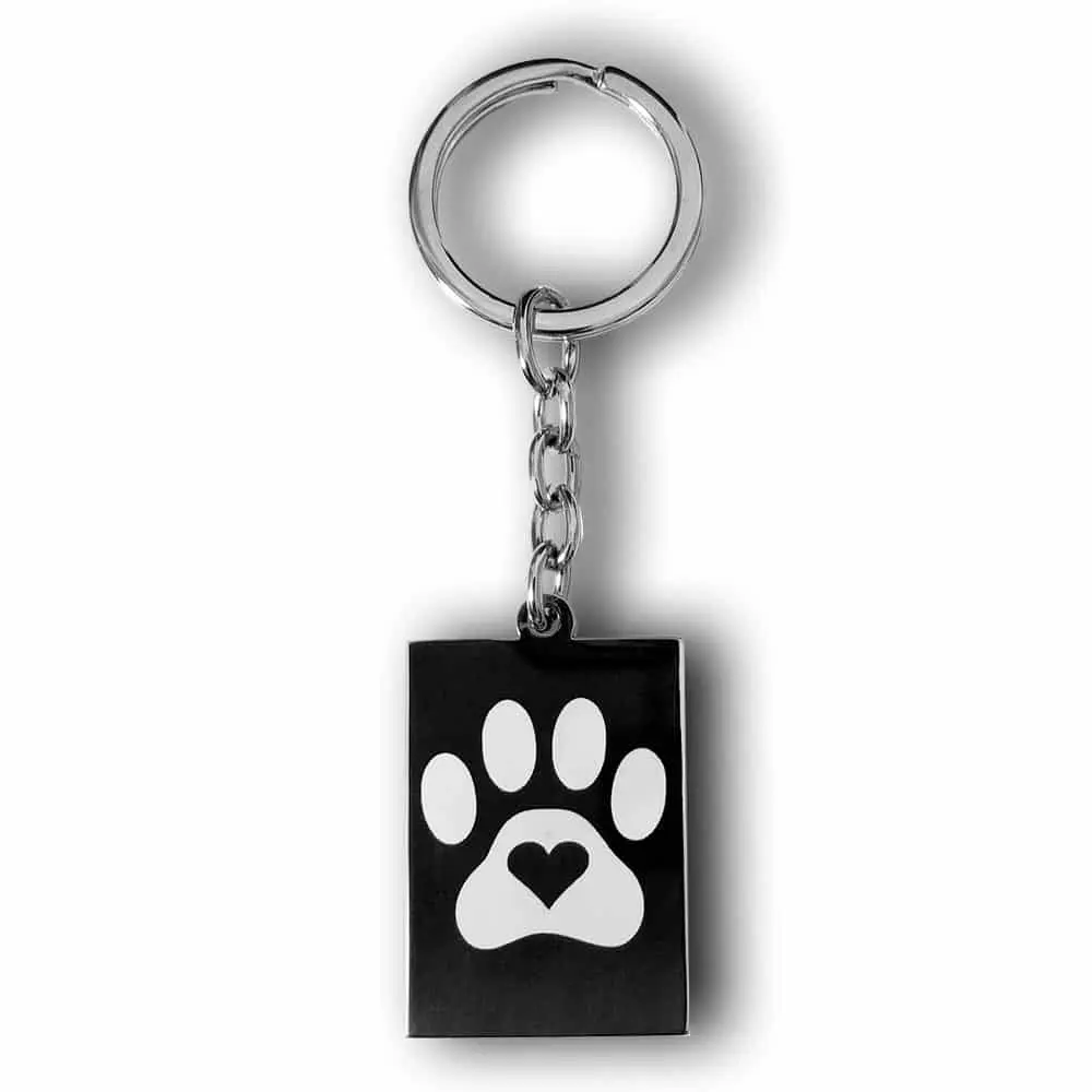 Paw Custom Engraved Keychain 3 Personalized Paw Key Chain Gift | Custom Keyring Present | Gifts Engraving