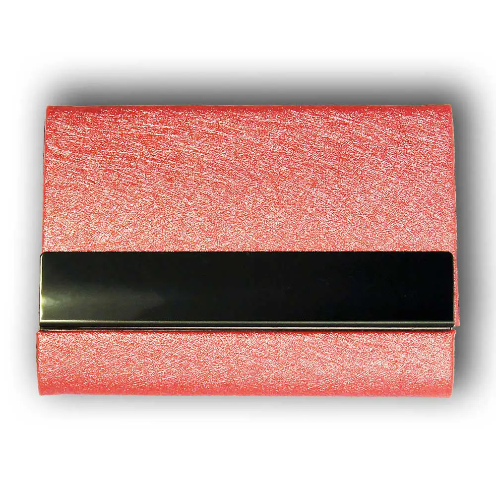 Personalized Pink Double Card Holder Card Case Present