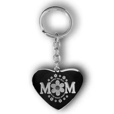 Simply The Best Mom Keychain