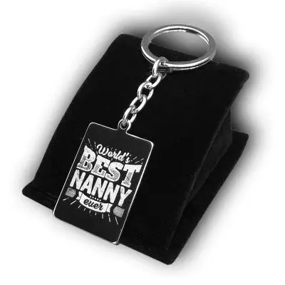 Worlds Best Nanny Ever 3 World's Best Nanny Ever Keychain