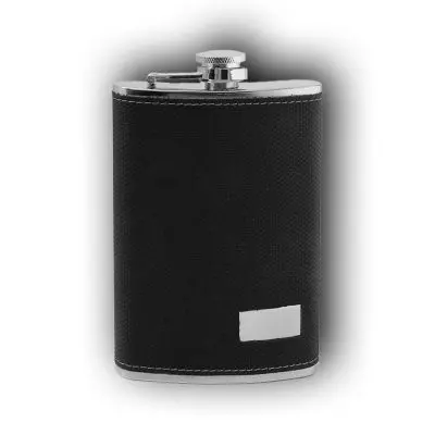 Personalized Leathered Bottle Gift 9 OZ Custom Engraved Flask