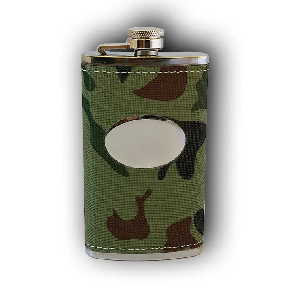 Personalized Leatherette Bottle Gift | Custom Engraved Flask