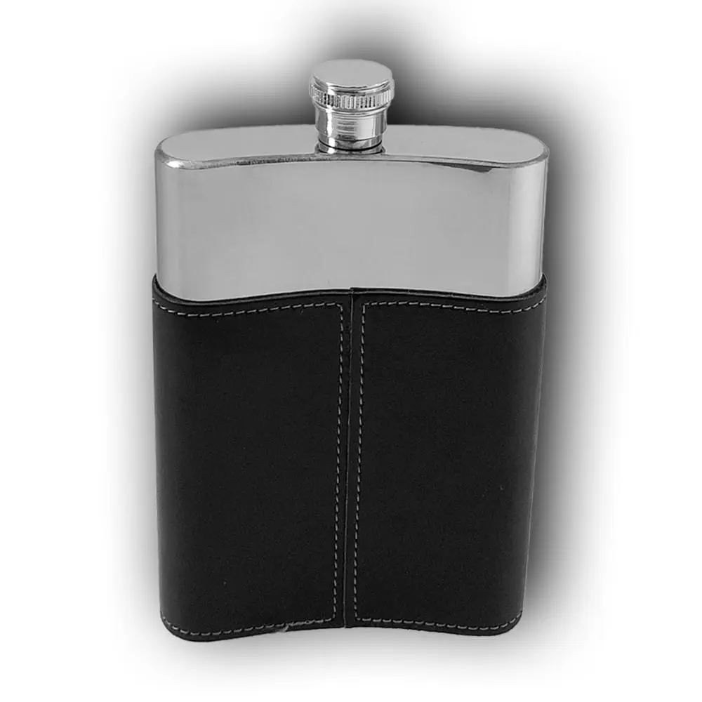Leatherette Flask 9 OZ M03 - Image 4