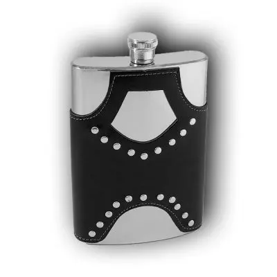 Personalized Leatherette Flask Gift 9 OZ | Name Engraved Unique Present