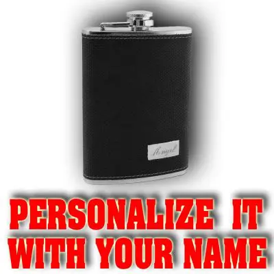 Personalized Bottle M02 Promo Leathered Bottle 9 OZ M05