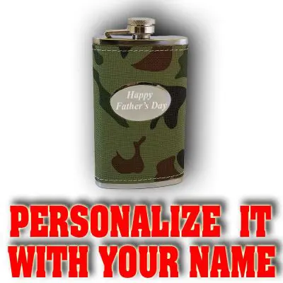 Personalized Bottle M03 Promo Leatherette Bottle 6 OZ M04
