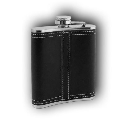 Personalized Bottle M04 2 Leathered Flask 7 OZ M01