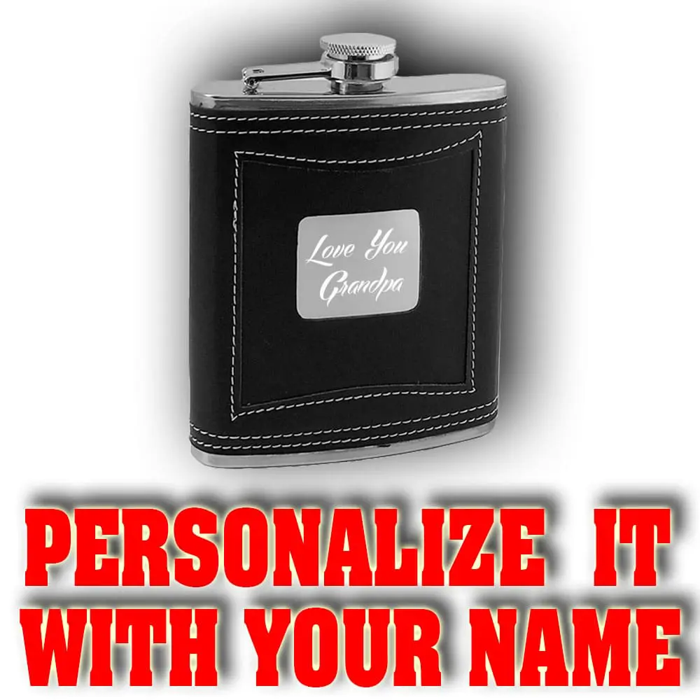 Leathered Flask 7 OZ M01 4 Leathered Flask 7 OZ M01 - Image 2