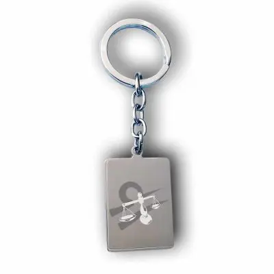 Personalized Libra Keychain Gift Custom Libra Keyring Present