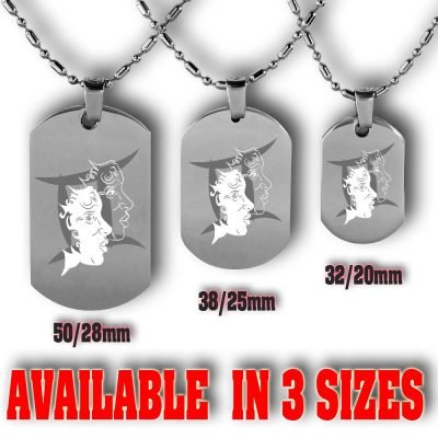 Personalised Gemini Dog Tag Horoscope | Custom Gemini Tag | Gifts Engraving