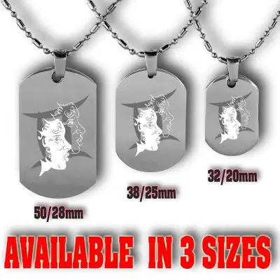 Gemini Dog Tag 8 Personalised Gemini Dog Tag Horoscope | Custom Gemini Tag | Gifts Engraving