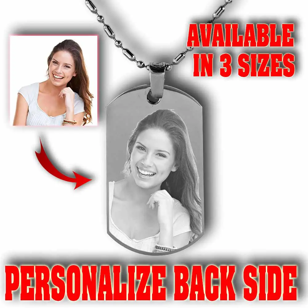 Personalised Dog Tag | Engraved Dog Tag | Photo Engraving