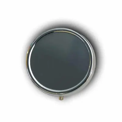 Personalized Pillbox-Circle Custom Pillbox Present Gifts Engraving
