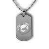 Cancer Dog Tag 1 Personalised Cancer Dog Tag Horoscope | Custom Cancer Tag | Gifts Engraving