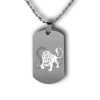 Personalised Leo Dog Tag Horoscope | Custom Leo Dog Tag | Gifts Engraving