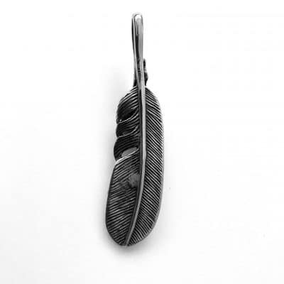 Feather Back Feather Pendant