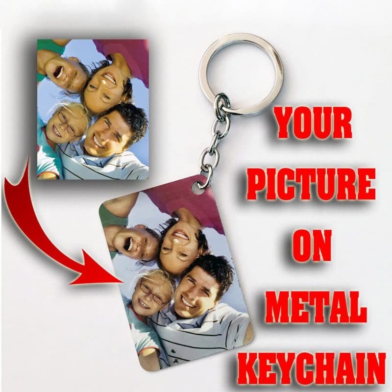 Custom Keychain Personalised Picture Gift