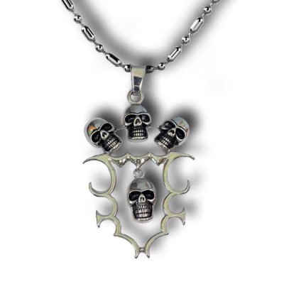 Skulls Pendant | Quality Stainless Steel Skulls Pendant | Gifts Engraving