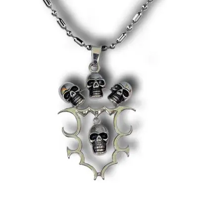 Skulls Pendant | Quality Stainless Steel Skulls Pendant | Gifts Engraving