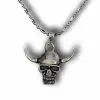 Viking Skull Pendant | Quality Stainless Steel Viking Skull Pendant | Gifts Engraving