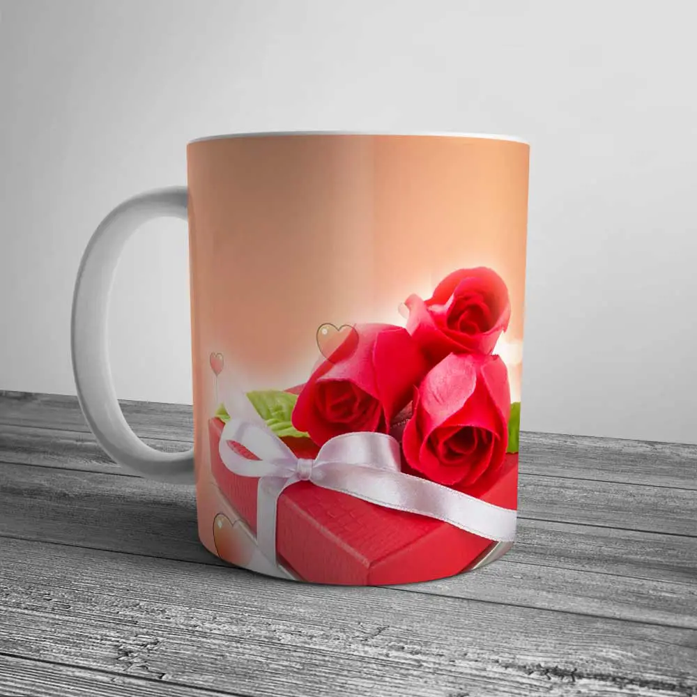 Personalized Two Hearts Mug | Custom Two Hearts Mug Gift | Gifts Engraving