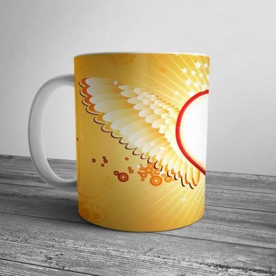 Personalized Love Wings Mug | Custom Love Wings Mug Gift | Gifts Engraving