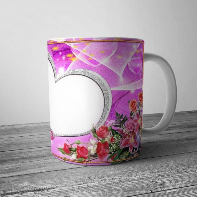 Personalized Flowers Mug | Custom Flowers Mug Gift | Gifts Engraving