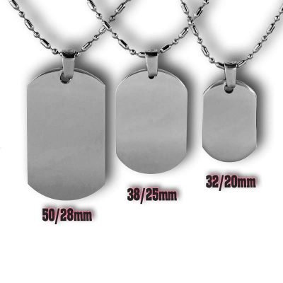 Dog Tag Sizes Custom Engraved | Gifts Engraving