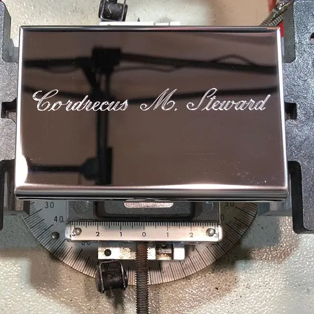 Manual Engraved Card Holder | Gifts Engraving